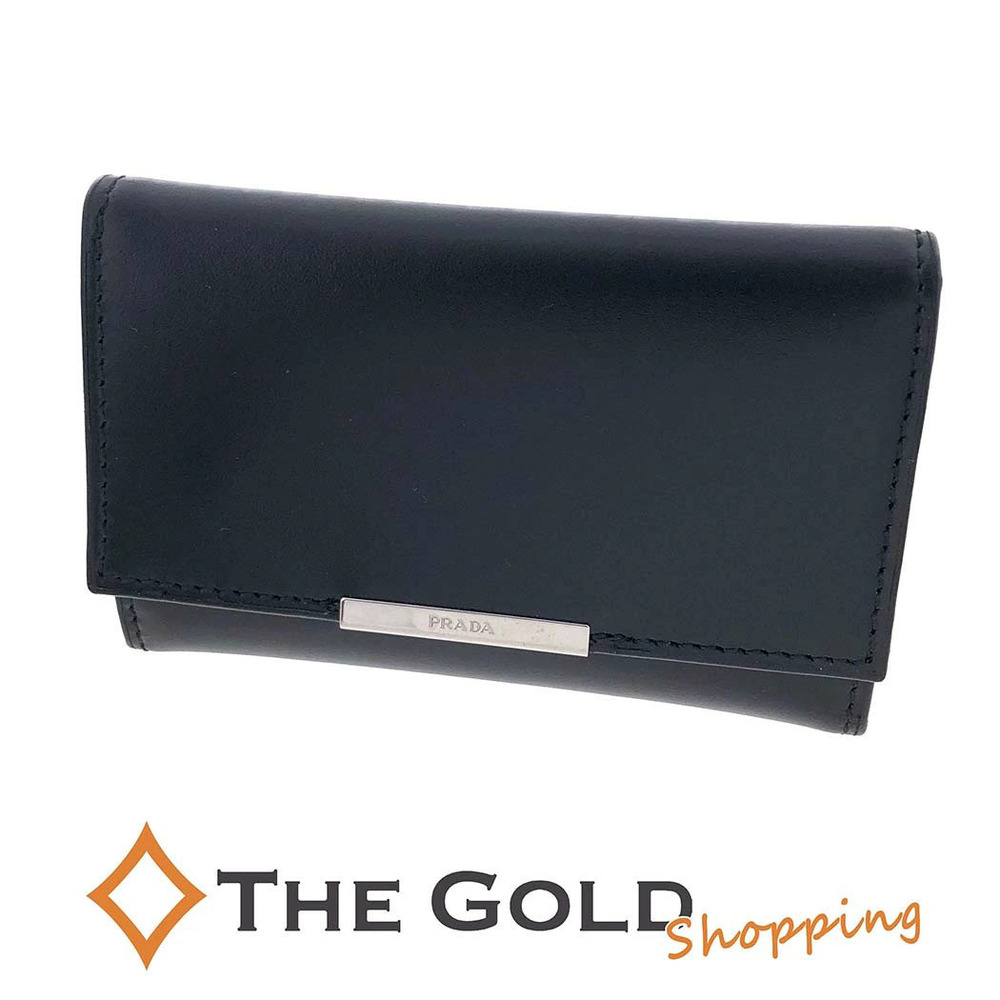 Prada Case Leather Accessories Black